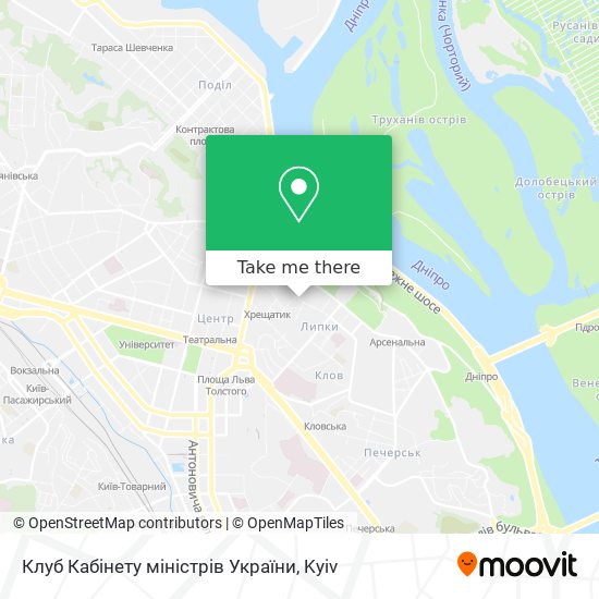 Клуб Кабінету міністрів України map