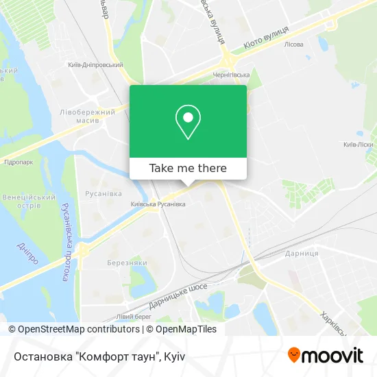 Остановка "Комфорт таун" map