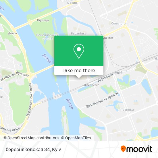 березняковская 34 map