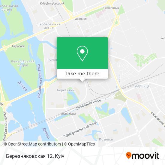 Березняковская 12 map
