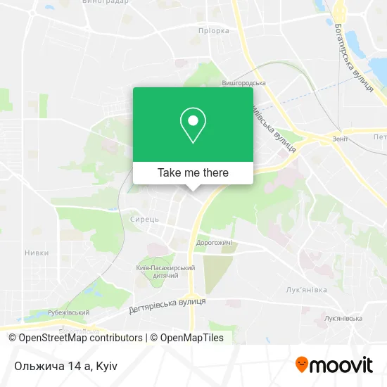 Карта Ольжича 14 а