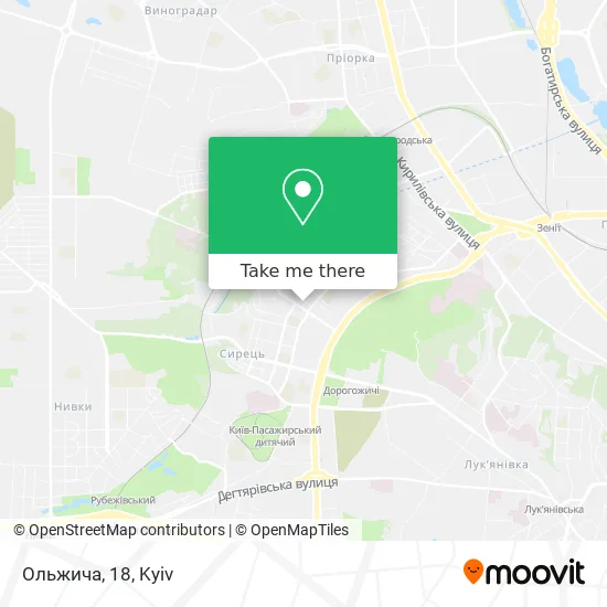 Ольжича, 18 map