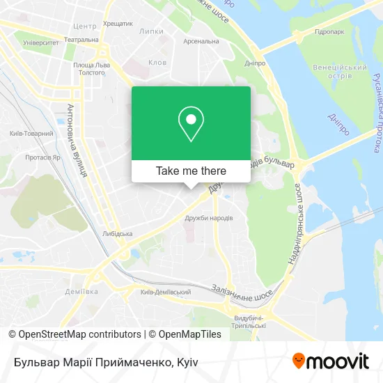 Бульвар Марії Приймаченко map