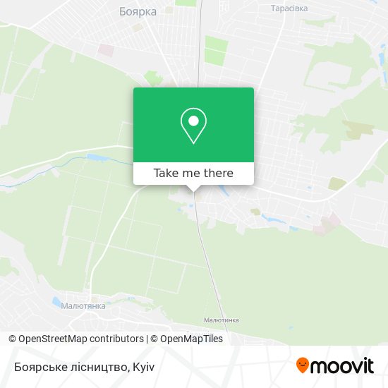 Карта Боярське лiсництво