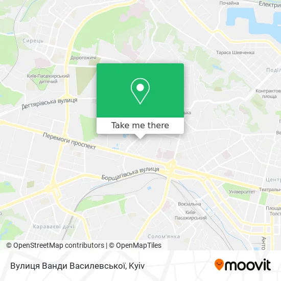 Вулиця Ванди Василевської map