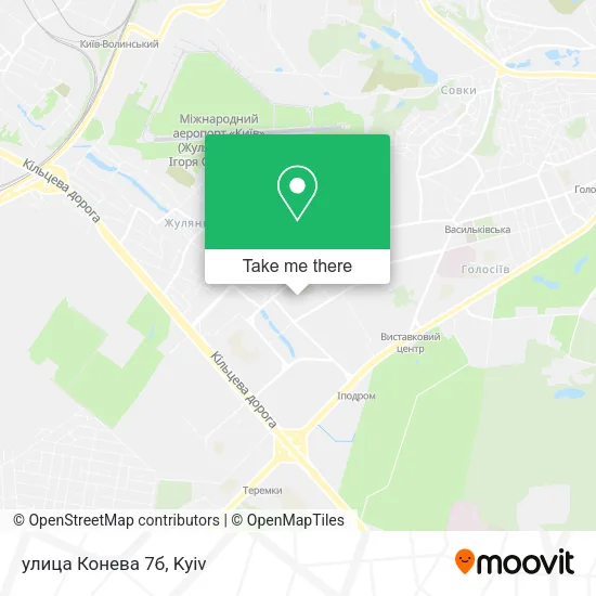 Карта улица Конева 7б