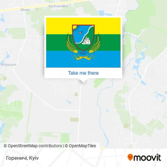 Гореничі map
