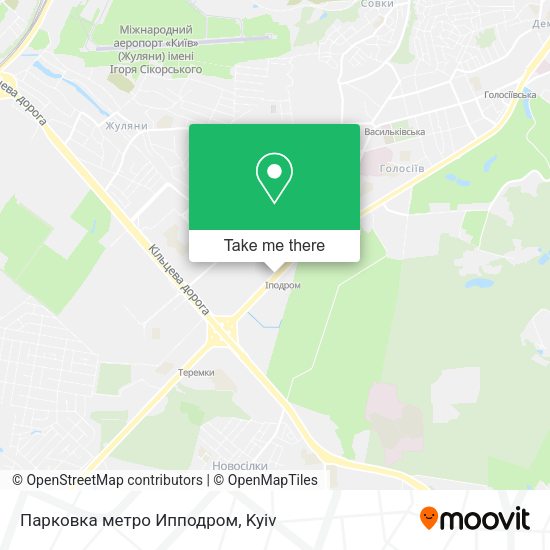 Карта Парковка метро Ипподром