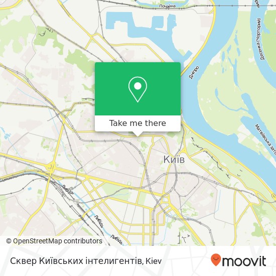 Сквер Київських інтелигентів map