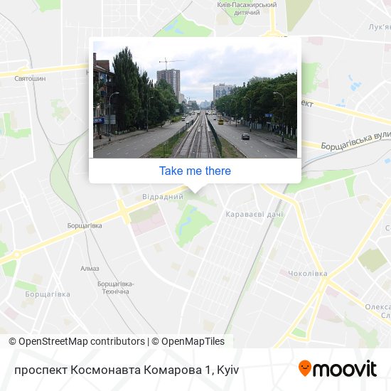 проспект Космонавта Комарова 1 map