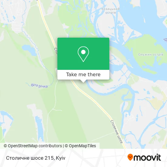 Столичне шосе 215 map
