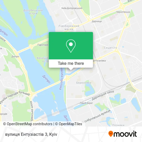 Карта вулиця Ентузіастів 3
