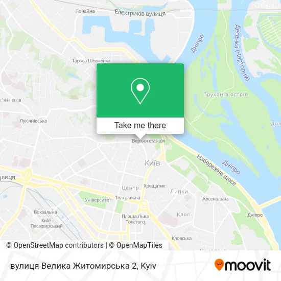 Карта вулиця Велика Житомирська 2