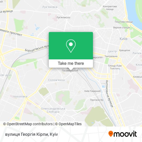 вулиця Георгія Кірпи map