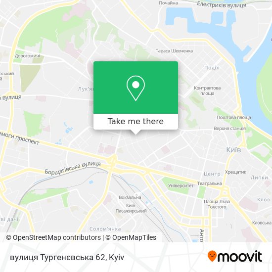 Карта вулиця Тургенєвська 62