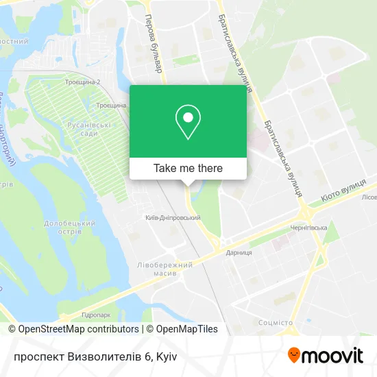 Карта проспект Визволителів 6