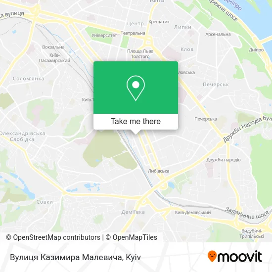 Вулиця Казимира Малевича map