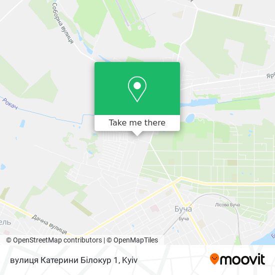 Карта вулиця Катерини Білокур 1