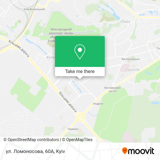 Карта ул. Ломоносова, 60А