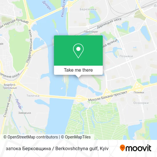 Карта затока Берковщина / Berkovshchyna gulf