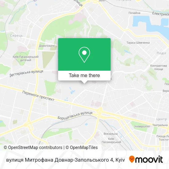 Карта вулиця Митрофана Довнар-Запольського 4