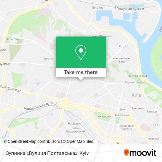 Зупинка «Вулиця Полтавська» map