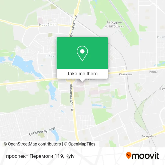 Карта проспект Перемоги 119
