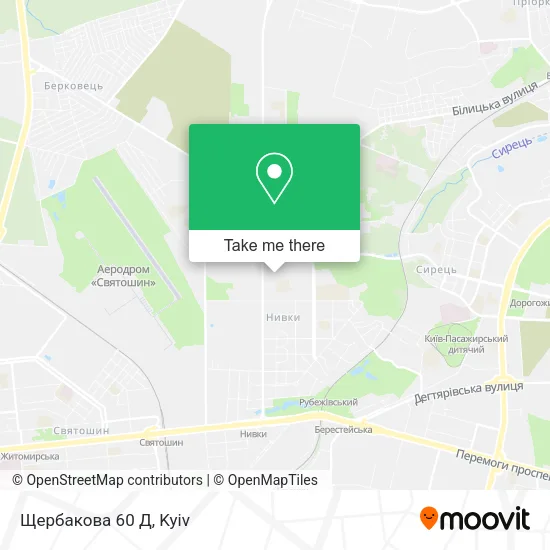 Карта Щербакова 60 Д