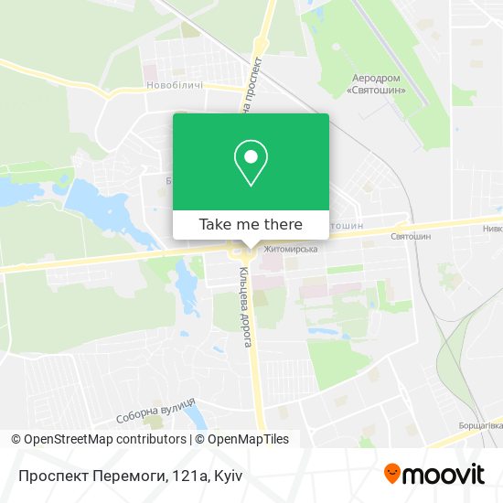 Проспект Перемоги, 121а map