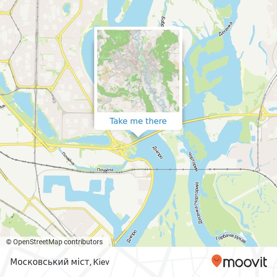 Карта Московський міст