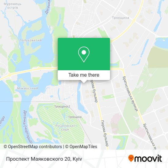 Карта Проспект Маяковского 20