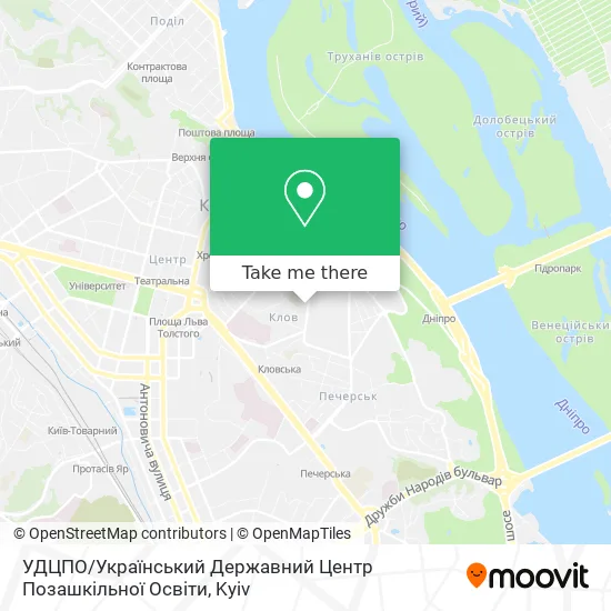 Карта УДЦПО / Український Державний Центр Позашкільної Освіти