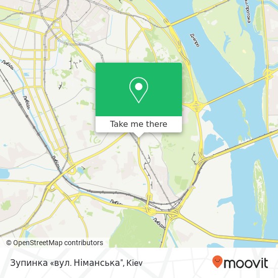 Зупинка «вул. Німанська" map