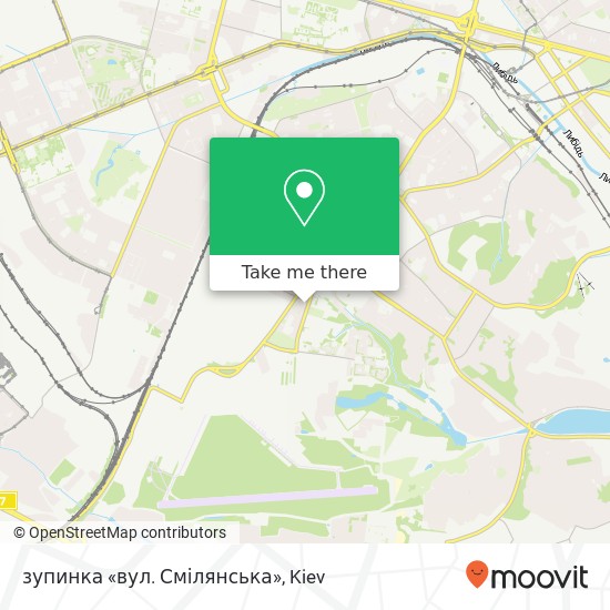 зупинка «вул. Смілянська» map