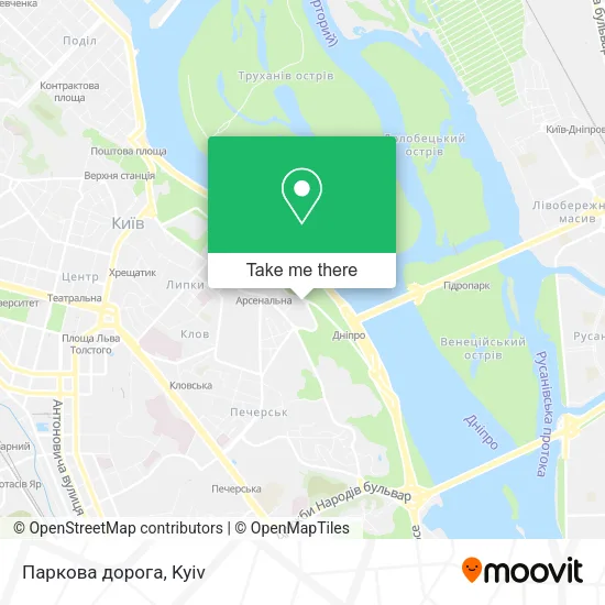 Карта Паркова дорога