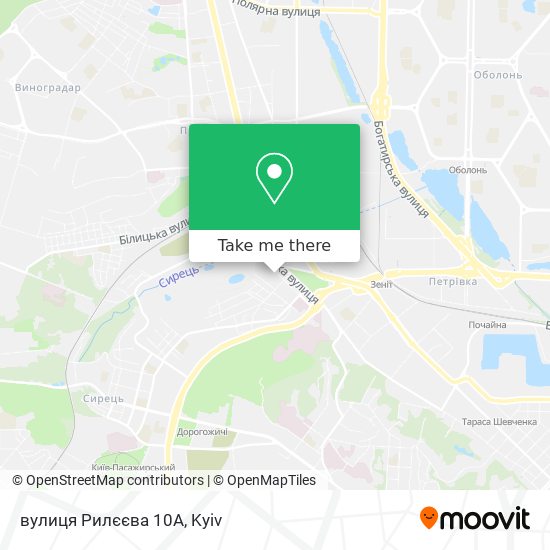 вулиця Рилєєва 10А map