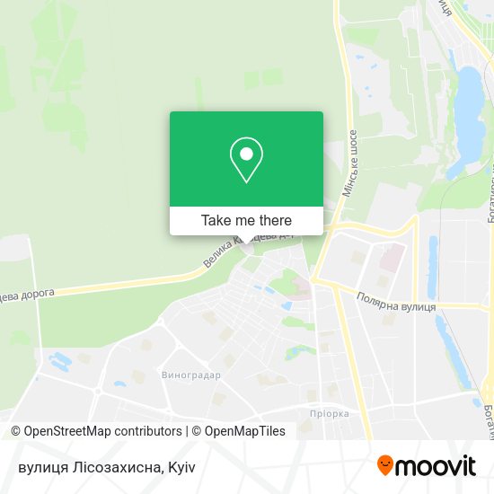 Карта вулиця Лісозахисна