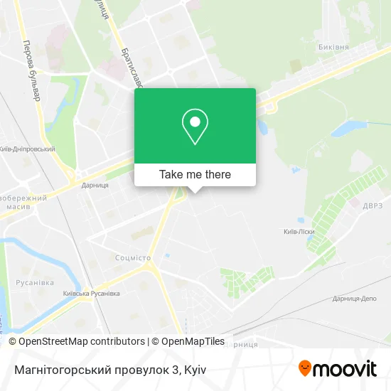 Карта Магнітогорський провулок 3