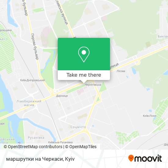 маршрутки на Черкаси map