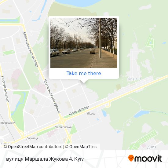 Карта вулиця Маршала Жукова 4