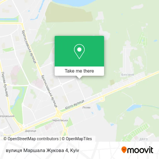 Карта вулиця Маршала Жукова 4