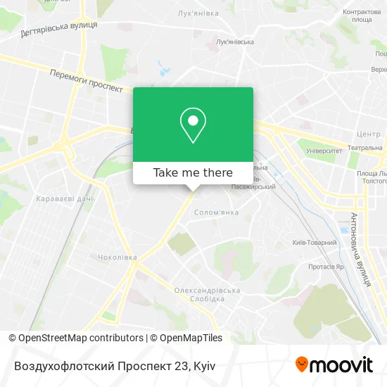 Воздухофлотский Проспект 23 map