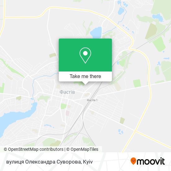 Карта вулиця Олександра Суворова