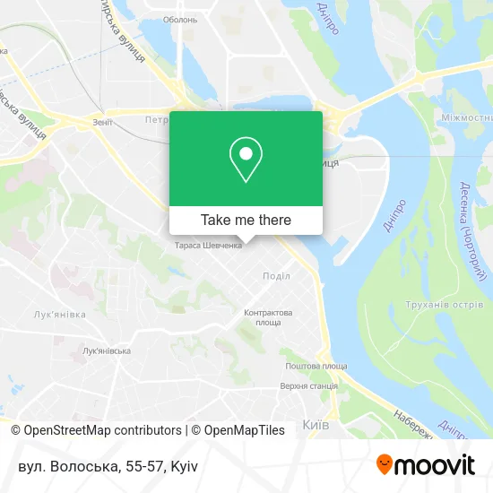 Карта вул. Волоська, 55-57