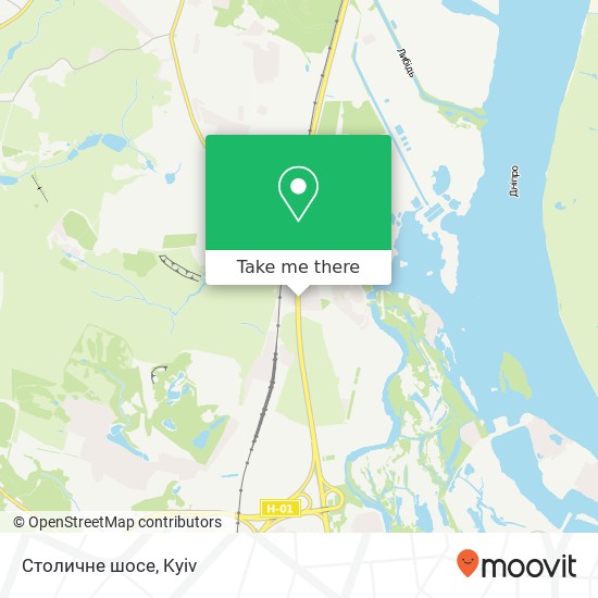 Столичне шосе map