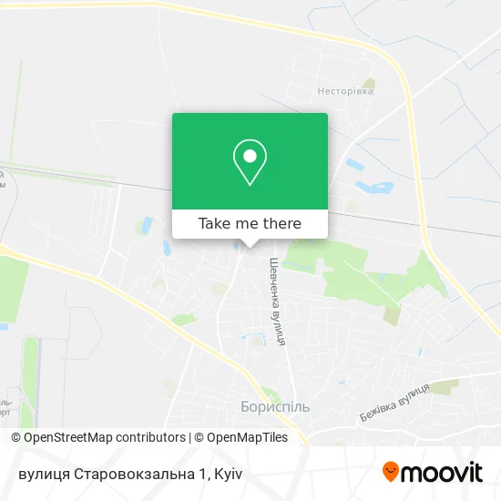 вулиця Старовокзальна 1 map