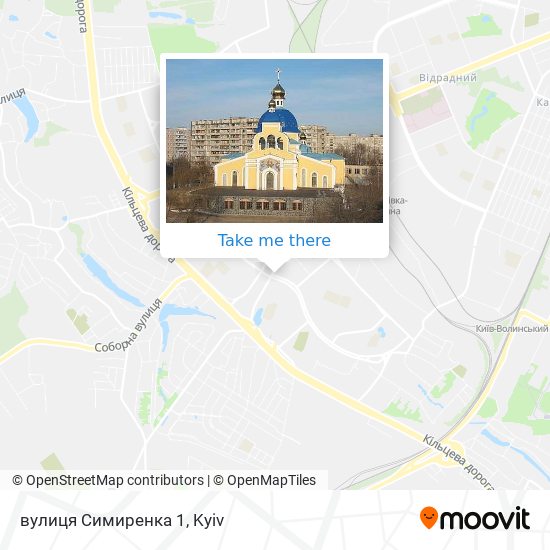 вулиця Симиренка 1 map