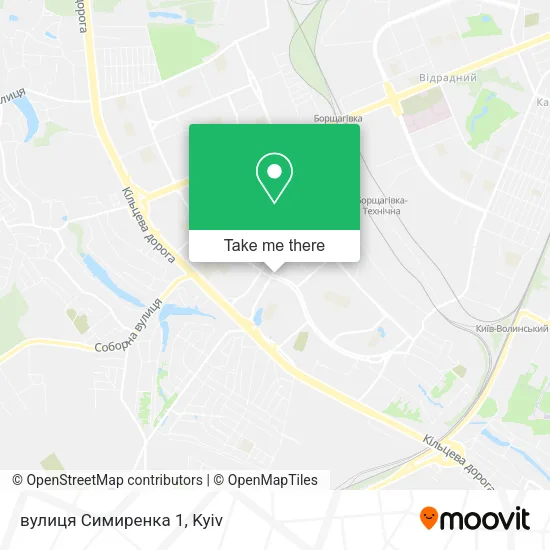 вулиця Симиренка 1 map