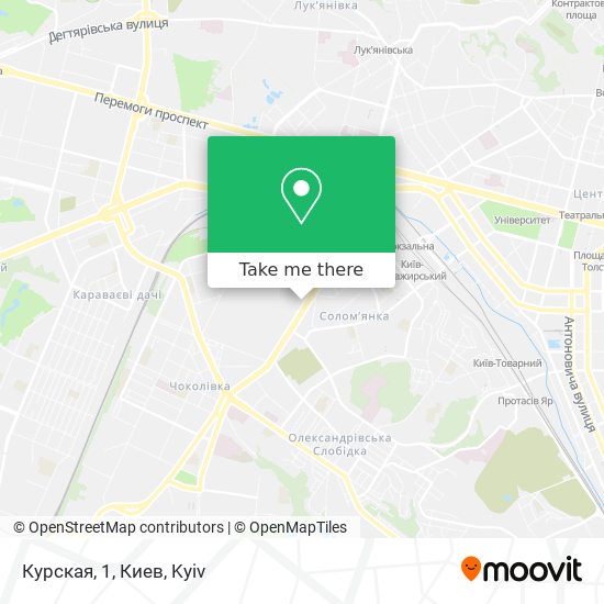 Карта Курская, 1, Киев