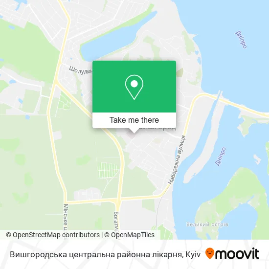 Вишгородська центральна районна лікарня map